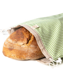 Bagydesign Chlebovka - pytlík na chleba zelená kostka
