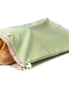 Bagydesign Chlebovka - pytlík na chleba zelená kostka