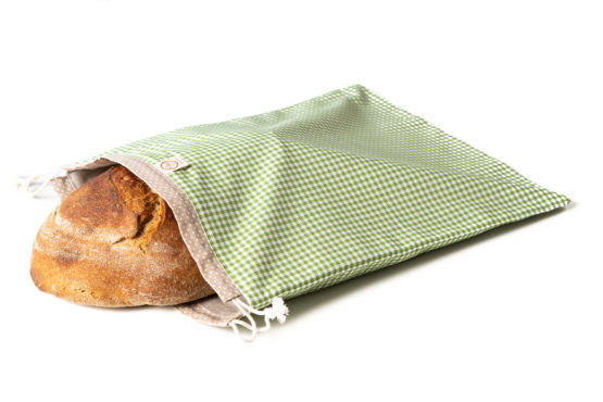 Bagydesign Chlebovka - pytlík na chleba zelená kostka