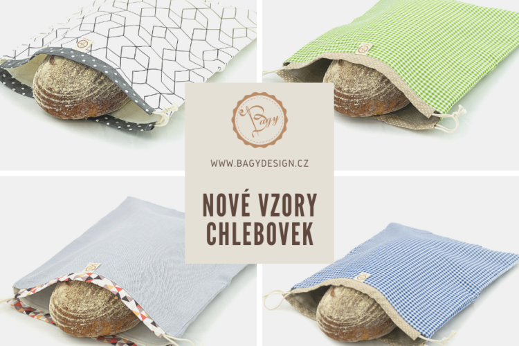 Nové vzory Chlebovek na e-shopu Bagydesign