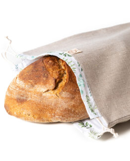 Bagydesign Chlebovka - pytlík na chleba režný s lístečkovým tunýlkem