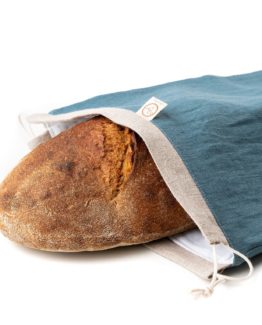 Chlebovka Bagydesign - pytlík na chleba petrolejový