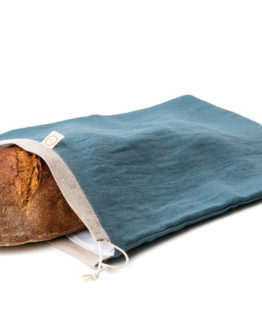 Chlebovka Bagydesign - pytlík na chleba petrolejový