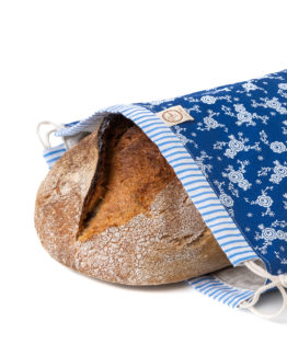 CHLEBOVKA BAGYDESIGN - PYTLÍK NA CHLEBA MODRÝ FOLKLOR